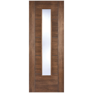 LPD Vancouver Laminate Walnut 5-Panels 1-Light Internal Glazed Door