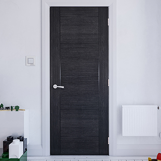 Deanta Montreal Pre-Finished Dark Grey Ash 6-Panels Internal Door